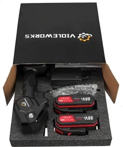 Violeworks® Accu Kettingzaag - Snoeizaag - Mini Kettingzaag - Handkettingzaag - Ook Voor Makita - Elektrische Kettingzaag - Elektrische Snoeischaar - Op Batterij - 2900 MAh - 1080W - 88V -Tuin Aanleg 1000x1200 4