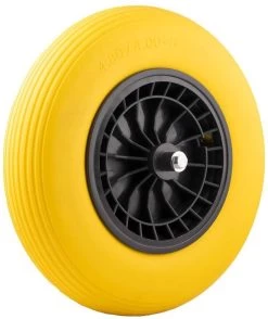 Merkloos Kruiwagenwiel Anti Lek - 4.80/4.00-8 - Massief PU Band - Lekvrij Wiel Met 130mm As - Kruiwagenband 4.80/400 Voor Kruiwagen -Tuin Aanleg 1007x1200