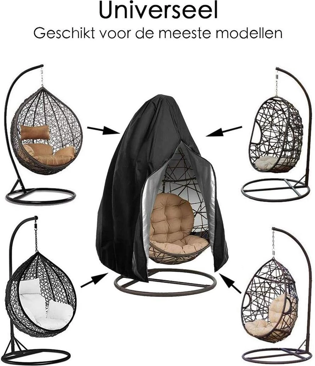 Beschermhoes Hangstoel Egg - Waterproof - Universeel Model - Hoes Van Egg Chair - Waterdichte Beschermer Voor Egg Stoel Met Standaard 10 Beschermhoes Hangstoel Egg - Waterproof - Universeel Model - Hoes Van Egg Chair - Waterdichte Beschermer Voor Egg Stoel Met Standaard - Afbeelding 8