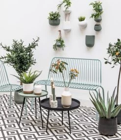 Pt Wand Bloempot Oval Wide - Green -Tuin Aanleg 1038x1200 7