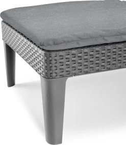 Allibert Jaipur Ligbed - 58x187,5x29 Cm - Grafiet -Tuin Aanleg 1042x1200