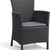 Allibert Iowa Tuinstoel - 60x62x89cm – Grafiet -Tuin Aanleg 1052x1200