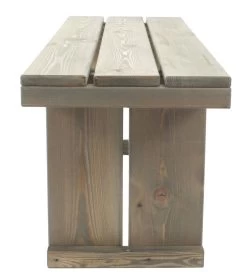 Toulouse Tuinbank Zonder Rugleuning - Licht Grijs - 118 Cm - Houten Tuinbank - Steigerhouten Tuinbank - Tuinbankje -Tuin Aanleg 1060x1200