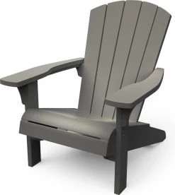 Keter Troy Adirondack Tuinstoel - Set Van 2 - 81x80x96,5cm - Lichtgrijs -Tuin Aanleg 1073x1200