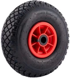 Benson Bolderkarwiel Steekwagenwiel Met Luchtband 3.00-4 | Asgatdiameter 20mm Rollager | Hoogte Wiel 26cm -Tuin Aanleg 1087x1200 1