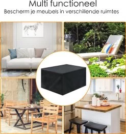 Merkloos Beschermhoes Voor Tuinmeubelen - 250x250x90cm - Zwart 19 Merkloos Beschermhoes Voor Tuinmeubelen - 250x250x90cm - Zwart -Tuin Aanleg 1126x1200