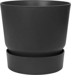 Elho Greenville Rond 30 - Grote Bloempot Voor Buiten - Gemaakt Van Gereycled Plastic - Ø 29.5 X H 27.8 Cm - Living Black -Tuin Aanleg 1134x1200 9