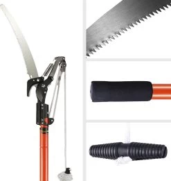 Gardebruk Takkenzaag Telescopisch - 2in1 Zaag & Snoeischaar - Oranje -Tuin Aanleg 1137x1200 1