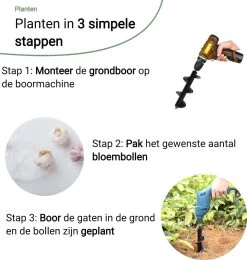 MaatWorkz - Grondboor - 25 CM - Boormachine - Bollenplanter - Moestuin - Palenboor - Boor - Tuin -Tuin Aanleg 1138x1200 3