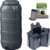 Regenton Rainsaver - Antraciet 100 L + Voet + Vulautomaat -Tuin Aanleg 1168x1200 4