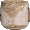 Mica Decorations Pia Bloempot - H31 X Ø31 Cm - Paulownia Hout - Lichtbruin -Tuin Aanleg 1186x1200 4