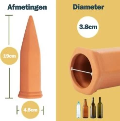 Bloomin Waterdruppelaar Van Terracotta - Waterdruppelaar Voor Planten - Druppelsysteem - Irrigatiesysteem - Watergeefsysteem - Bewateringssysteem - 8 Stuks -Tuin Aanleg 1188x1200 10