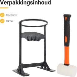 Maatworkz - Houtklover + Hamer - Houtsplijter - Houtkliever - Houtklover Voor Aanmaakhout - Gietijzer - Zwart -Tuin Aanleg 1193x1200 9