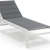 Blumfeldt Renazzo Lounge Ligstoel - Ligbed Voor De Tuin - Aluminium Tuinstoel - 6 Standen - Waterafstotend - Bekleding Van 70 % Pvc En 30 % Polyetheen - Grijs -Tuin Aanleg 1200x1000