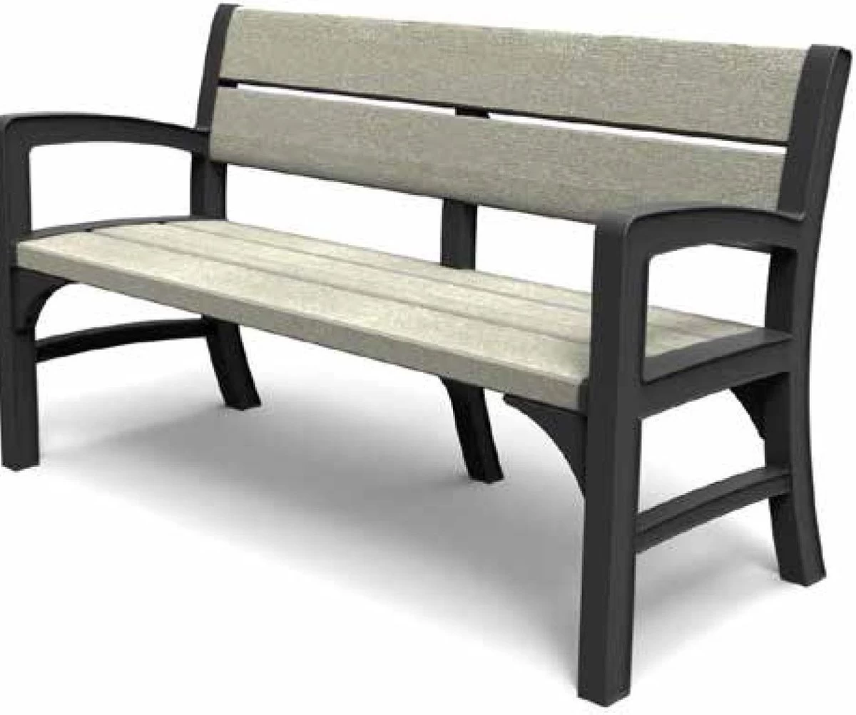 Keter Montero Tuinbank - 3-personen - 150x62,5x89cm – Grafiet 3 Keter Montero Tuinbank - 3-personen - 150x62,5x89cm – Grafiet