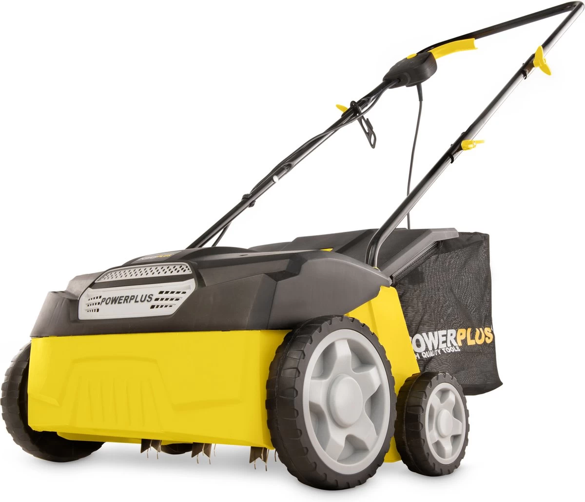 Powerplus POWXG7513 Elektrische Verticuteermachine - Mos Verwijderaar - 1400W - 320mm Maaibreedte - 45L Opvangbak - Incl. Gazonbeluchter/grasbeluchter 3 Powerplus POWXG7513 Elektrische Verticuteermachine - Mos Verwijderaar - 1400W - 320mm Maaibreedte - 45L Opvangbak - Incl. Gazonbeluchter/grasbeluchter