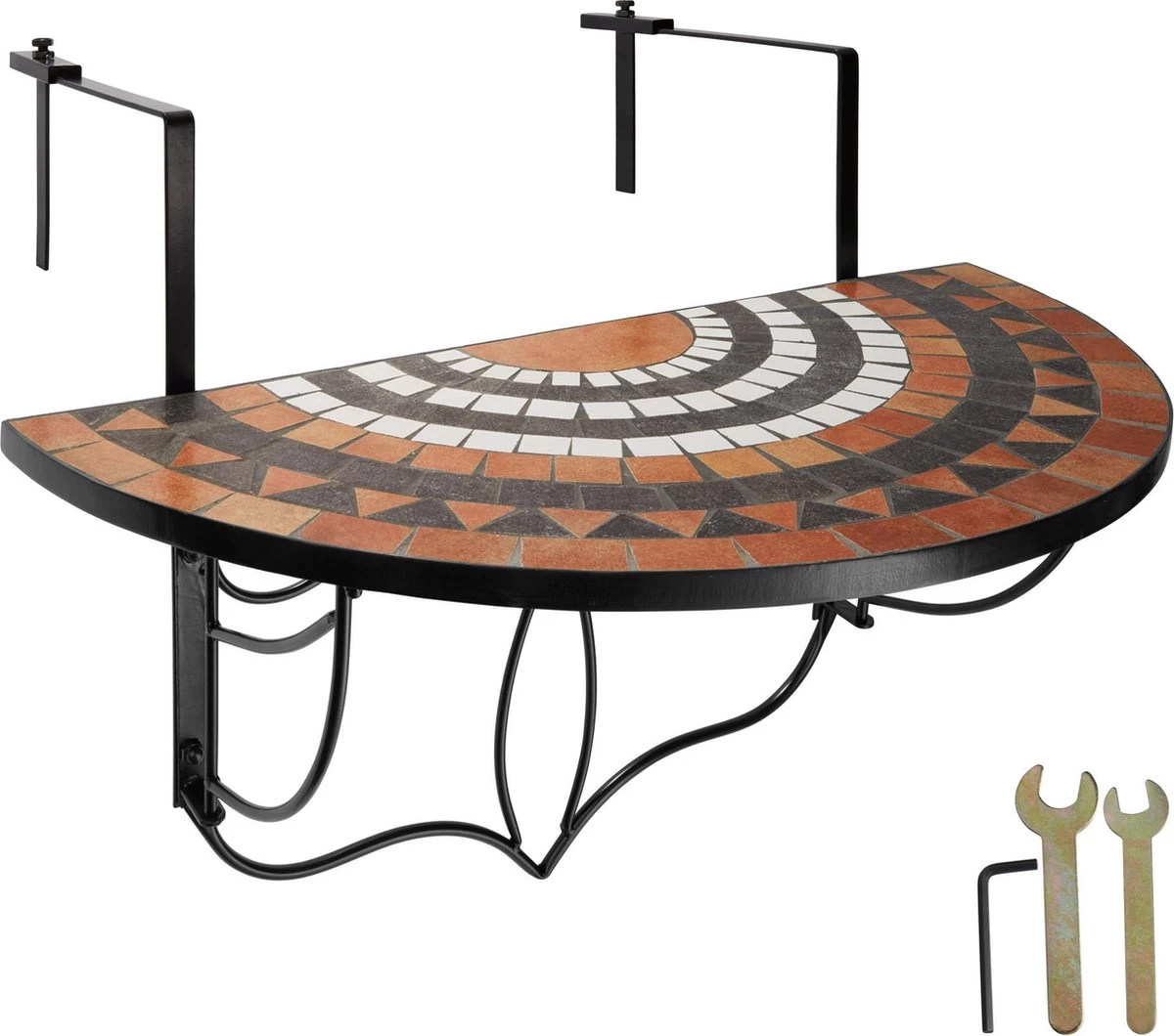 Tectake - Balkontafel Mozaïek Klapbaar - 402774 3 Tectake - Balkontafel Mozaïek Klapbaar - 402774