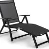 Blumfeldt Pomporto Lounge Ligstoel Voor Tuin / Balkon / Terras , Aluminium , 7-posities , Bekleding Van 70 % PVC En 30 % Polyethyleen -Tuin Aanleg 1200x1069