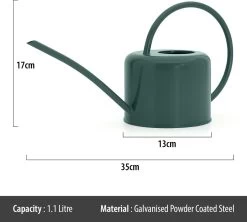 CKB LTD - Gieters - Gieter - Retro - Gietertje - Kleine Gieter Voor Binnen En Buiten - 1 Liter - Groen Plantengieter Tuingieter Bloemengieter Mini Klein Metaal Binnenplantjes Gietertjes Tuingieters Vintage Kamerplanten Buitengieter Binnenshuis -Tuin Aanleg 1200x1079 4