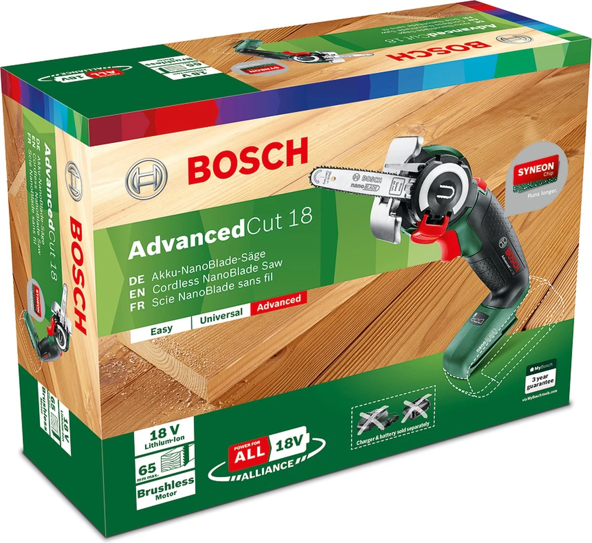 Bosch Advancedcut 18 Minikettingzaag - Zonder 18 V Accu En Lader 11 Bosch Advancedcut 18 Minikettingzaag - Zonder 18 V Accu En Lader - Afbeelding 9