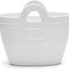 Riviera Maison Plantenbak Met Handvaten, Bloempot In Tas Vorm - RM Beach Bag Planter - Wit - Porselein -Tuin Aanleg 1200x1114 6