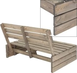 Pro Garden Palletbank - 120 Cm - 2-zits -Tuin Aanleg 1200x1139 1
