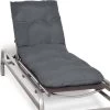 Beautissu Flair RL – Ligbedkussen Tuinkussen Ligstoel – Zonnebed Kussen Voor Tuin Meubelen 190x60x8 Cm Antraciet -Tuin Aanleg 1200x1151
