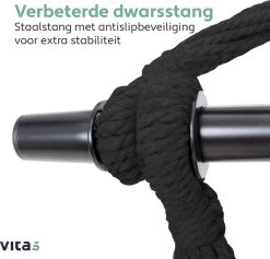 Vita5 XXL Hangstoel | Binnen&Buiten Hangnest | Incl. 2 Kussens En Boekenvak | Volwassenen&Kinderen | Hangmatstoel Tot 225kg | Donkergroen 20 Vita5 XXL Hangstoel | Binnen&Buiten Hangnest | Incl. 2 Kussens En Boekenvak | Volwassenen&Kinderen | Hangmatstoel Tot 225kg | Donkergroen -Tuin Aanleg 1200x1152