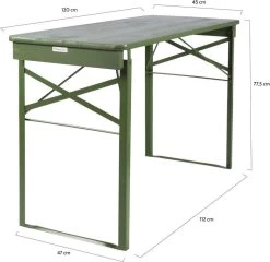 MaximaVida Inklapbare Biertafel Berlijn 120 X 50 Cm Olijfgroen - FSC Hout -Tuin Aanleg 1200x1166 2