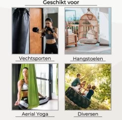 LFSY - Ophangsysteem - Universele Plafondhaak - Hangstoelen Binnen & Buiten - Ophanghaak – Bokszakken - Verandastoel - Zware Veer - RVS – 450kg – M8 -Tuin Aanleg 1200x1172