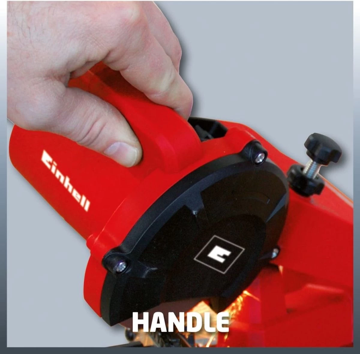 Einhell Kettingslijper GC-CS 85 E (85 W - 5500 /min - Slijphoekverstelling W. Schaal - Kettingspanner - Dieptebegrenzer Incl. Slijpschijf) 13 Einhell Kettingslijper GC-CS 85 E (85 W - 5500 /min - Slijphoekverstelling W. Schaal - Kettingspanner - Dieptebegrenzer Incl. Slijpschijf) - Afbeelding 11