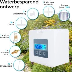 Automatisch Bewateringssysteem Voor Kamerplanten Met Pomp – Waterdruppelaar – Watergeefsysteem– Planten Watergever -Tuin Aanleg 1200x1186 6