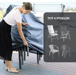 Chefarone Beschermhoes Tuinstoelen - Tuinstoelen Hoes - Tuinmeubelen - Weerbestendig - UV-bescherming - Grijs 14 Chefarone Beschermhoes Tuinstoelen - Tuinstoelen Hoes - Tuinmeubelen - Weerbestendig - UV-bescherming - Grijs -Tuin Aanleg 1200x1190