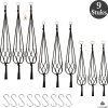 9 Stuks Zwart Macrame Plantenhangers - Boho Handgeweven Katoen Hangpot Voor Binnen/Buiten - Hangende Bloempot Met Kralen - Macramé Touw/Koord Hangplant Houder - Bohemian Wandhanger Decoratie - Plant Hanger - Verticale Tuin Bloempothouder Planthanger 1 9 Stuks Zwart Macrame Plantenhangers - Boho Handgeweven Katoen Hangpot Voor Binnen/Buiten - Hangende Bloempot Met Kralen - Macramé Touw/Koord Hangplant Houder - Bohemian Wandhanger Decoratie - Plant Hanger - Verticale Tuin Bloempothouder Planthanger -Tuin Aanleg 1200x1191 16