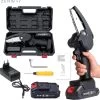 Zenway - Mini Kettingzaag - Snoeizaag - Kettingzaag - Kettingzaag Elektrisch Met 1 Accu- Inclusief Koffer - 1 Extra Accu - Zwart -Tuin Aanleg 1200x1193 7