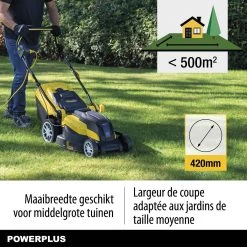 Powerplus POWXG6281 Elektrische Grasmaaier - Grasmachine Voor Middelgrote En Grote Tuin - 2000W - Maaibreedte 420mm - Verstelbare Maaihoogte - Mulching Functie - Incl. 40L Opvangbak 13 Powerplus POWXG6281 Elektrische Grasmaaier - Grasmachine Voor Middelgrote En Grote Tuin - 2000W - Maaibreedte 420mm - Verstelbare Maaihoogte - Mulching Functie - Incl. 40L Opvangbak -Tuin Aanleg 1200x1200 1318
