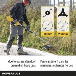 Powerplus POWXG30405 Bosmaaier 2-in-1 - 1000 W - Bosmaaier & Grastrimmer -Tuin Aanleg 1200x1200 1367