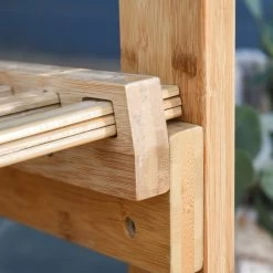 Outsunny Tuin Schommelstoel, Relaxstoel, Tuinstoel, Bamboe Multiplex Naturel 84A-171 -Tuin Aanleg 1200x1200 144