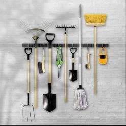 Bezem Ophangsysteem – Bezemhouder – Tuingereedschap – RVS – 5 Houders – 6 Haken - BAULK® 13 Bezem Ophangsysteem – Bezemhouder – Tuingereedschap – RVS – 5 Houders – 6 Haken - BAULK® -Tuin Aanleg 1200x1200 1458