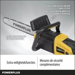 Powerplus POWXG1009 Elektrische Kettingzaag - 2400W - Zwaardlengte 400mm - Automatische Kettingsmering - Incl. 1x Ketting En 1x Zwaard -Tuin Aanleg 1200x1200 1678