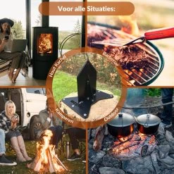 Miseru Houtklover – Geen Bijl Nodig – No Axe - Houtsplijter – Houtkliever – HANDMADE In Holland - Houtklover Voor Aanmaakhout – Metaal -Tuin Aanleg 1200x1200 1699