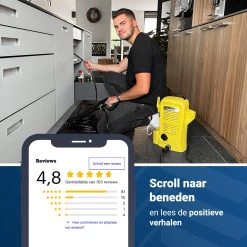 Techweise - Rioolslang Voor Kärcher K2 T/m K7 - 15M - Met 4 Achterwaartse Hogedruksproeiers -Tuin Aanleg 1200x1200 1786