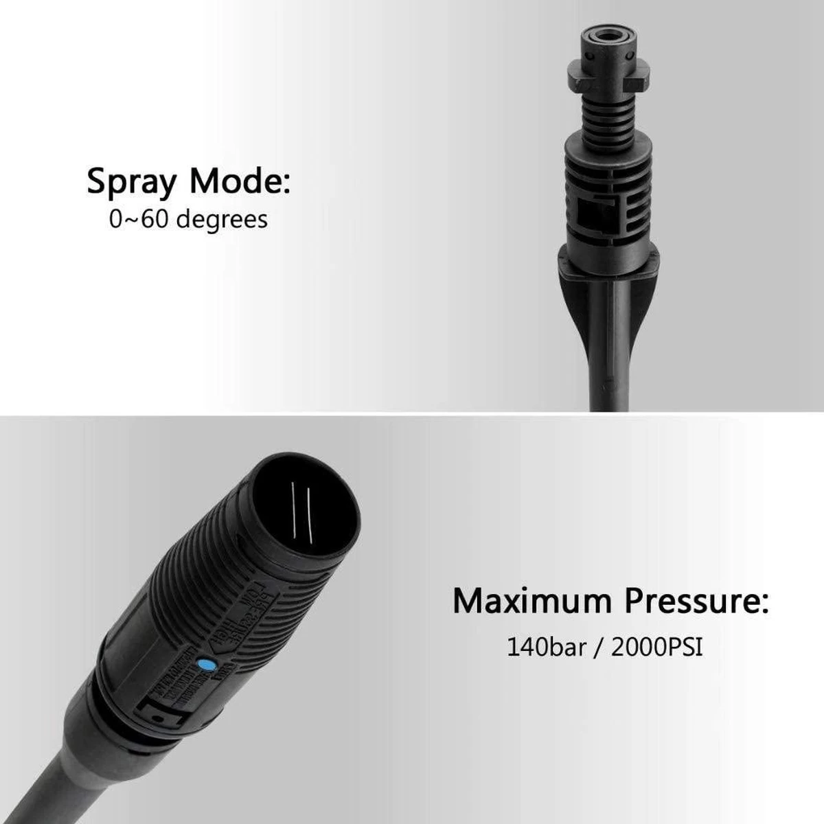 Merkloos 140 Bar Hogedrukspuitlans - Hogedrukreiniger Kärcher-opzetstuk - Verstelbare Sproeikop Voor Karcher Hogedrukreiniger - Accessoire Voor Karcher K1 K2 K3 K4 K5 K6 K7 5 Merkloos 140 Bar Hogedrukspuitlans - Hogedrukreiniger Kärcher-opzetstuk - Verstelbare Sproeikop Voor Karcher Hogedrukreiniger - Accessoire Voor Karcher K1 K2 K3 K4 K5 K6 K7 - Afbeelding 3