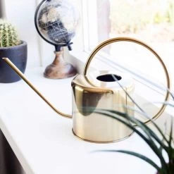 Kikkerland Vintage Gieter - Plantengieter Voor Binnen - Goud - 1,2L - Retro - Metaal -Tuin Aanleg 1200x1200 1829