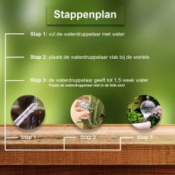 Waterdruppelaar Set Van 12 Stuks - Waterdruppelaar Voor Planten - Watergeefsysteem - Waterbol Irrigatiesysteem - Automatisch Druppelsysteem Voor Kamerplanten & Tuin - Watergever - Transparant - 15cm -Tuin Aanleg 1200x1200 1891