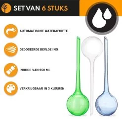 Waterdruppelaar Set Van 6 Stuks Voor Planten – 27 CM – Automatisch Watergeefsysteem Voor Kamerplanten – Planten Watergever Met Druppelsysteem – Waterbol -Tuin Aanleg 1200x1200 1910
