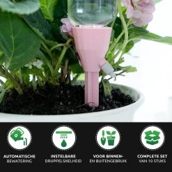 SKYARD® Waterdruppelaar Set Van 10 – Watergeefsysteem Geschikt Binnen (Kamerplanten) En Buiten – Bewateringssysteem Met Instelbare Druppelsnelheid - Irrigatiesysteem - Planten Watergever - Waterbol -Tuin Aanleg 1200x1200 1980