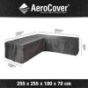 Aerocover Loungesethoes - L-vorm - L 255 X L 255 X B 100 X H 70 Cm -Tuin Aanleg 1200x1200 200