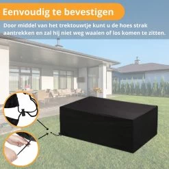 Beschermhoes Tuinmeubelen - Tuintafel - Loungeset - Tuinset - 213x132x74 Cm -Tuin Aanleg 1200x1200 205