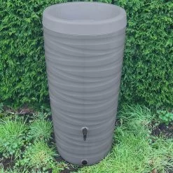 Regenton Wave - 240 Liter - Grijs -Tuin Aanleg 1200x1200 2062